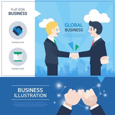 矢(shi)量商業(ye)業(ye)務分析設(she)計圖片-矢(shi)量商業(ye)合(he)作